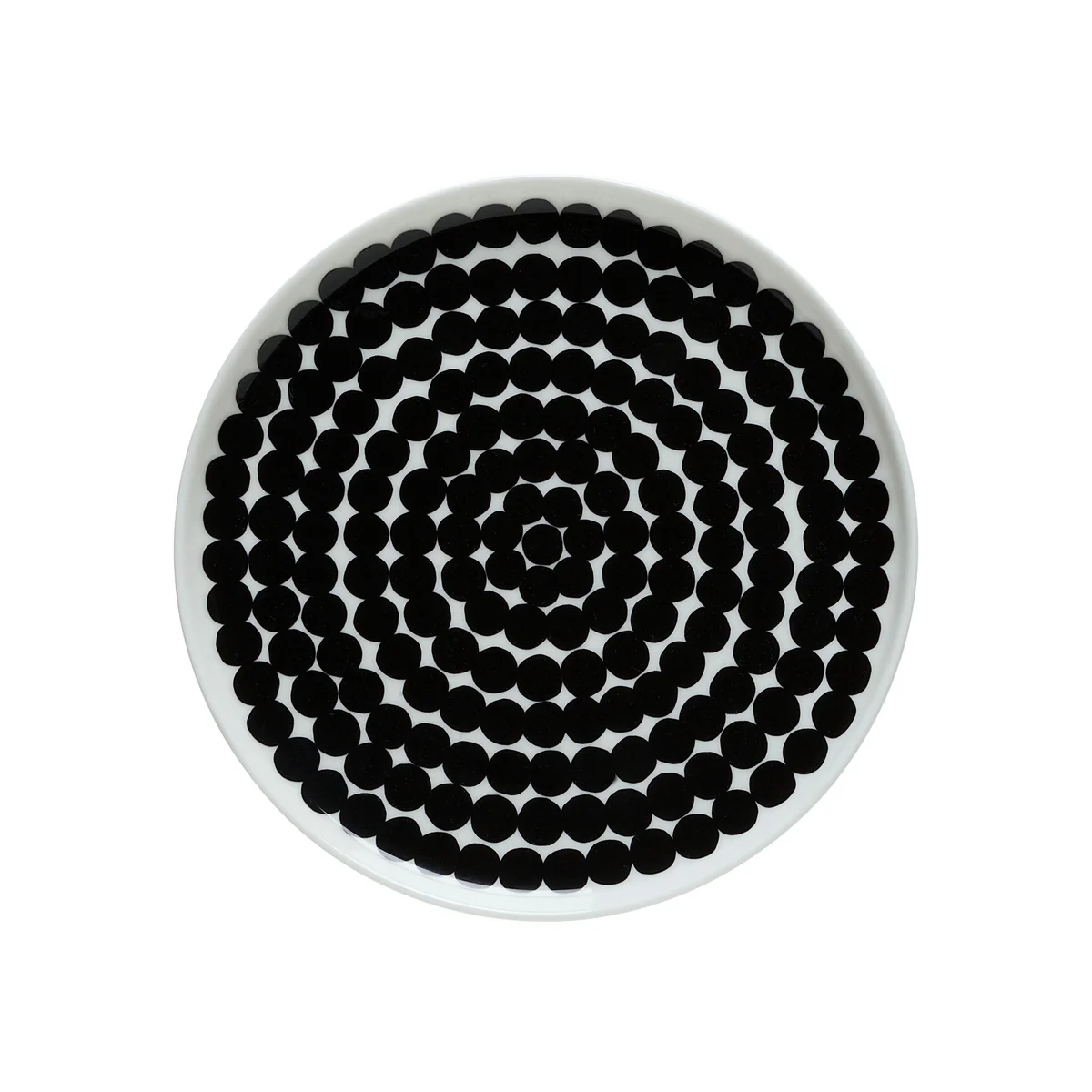 Marimekko - Oiva Siirtolapuutarha Teller Ø 20 cm, weiß / schwarz