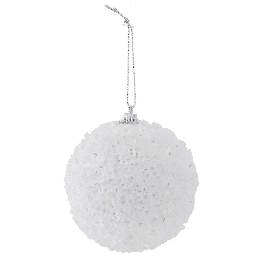 Boule de No&euml;l brillante Ø8cm (2 modèles)