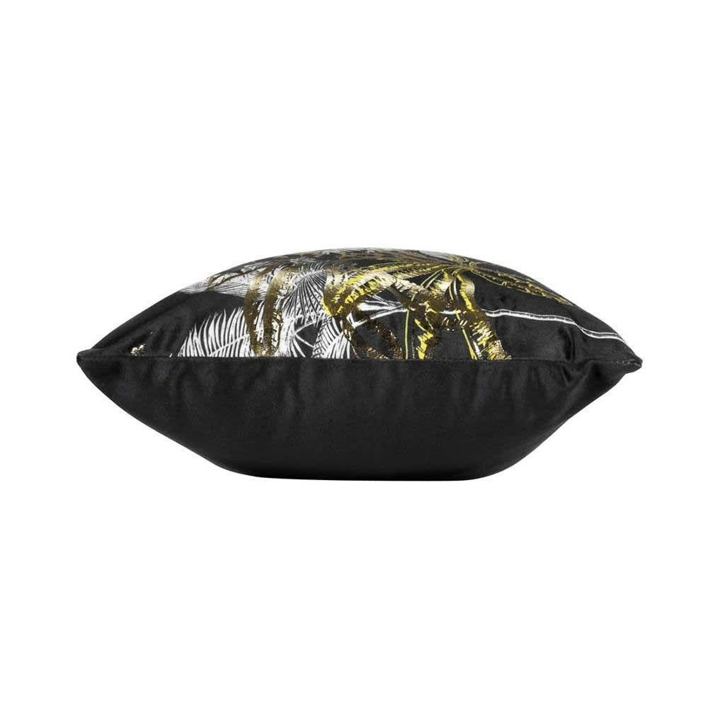 FEANOR - Housse de coussin effet velours or 30x50cm