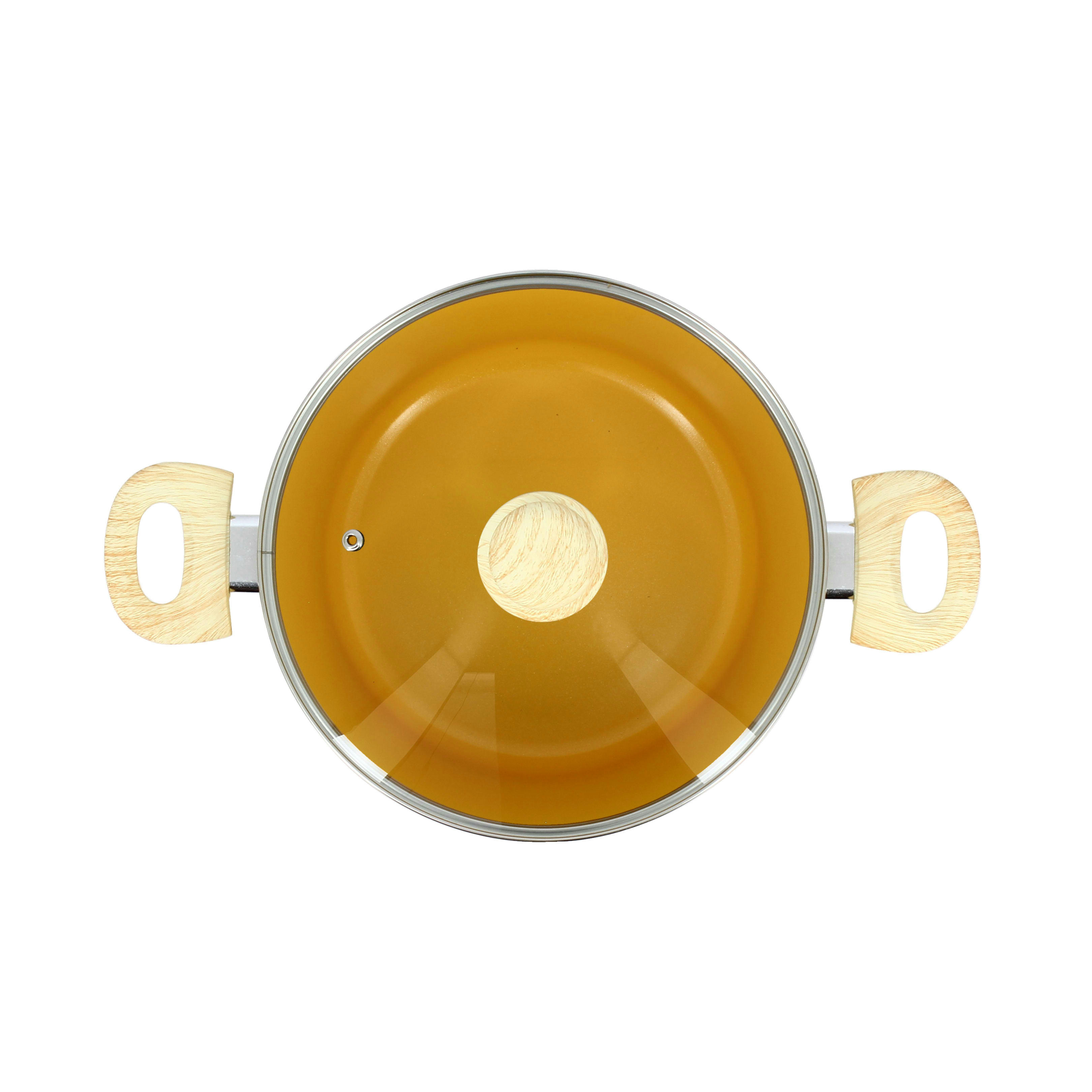 COLORAMA - Faitout en aluminium Ø24cm jaune - compatible induction