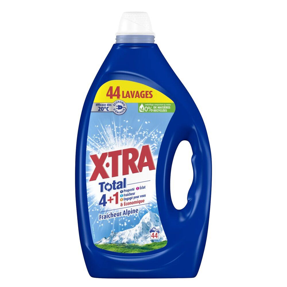 Lessive liquide XTRA Total 4 1 fraÎcheur alpine 44 lavages