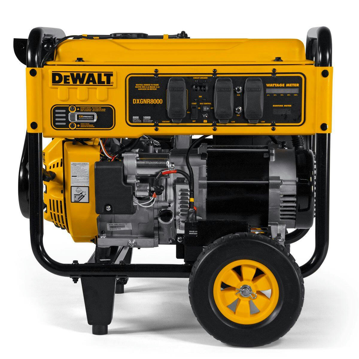 DEWALT 8000W Electric Start Gas-Powered Portable Generator
