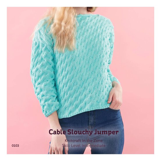 Knitcraft Cable Slouchy Jumper Digital Pattern 0103