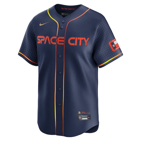 Houston Astros Nike City Connect Limited Custom Jersey - Navy