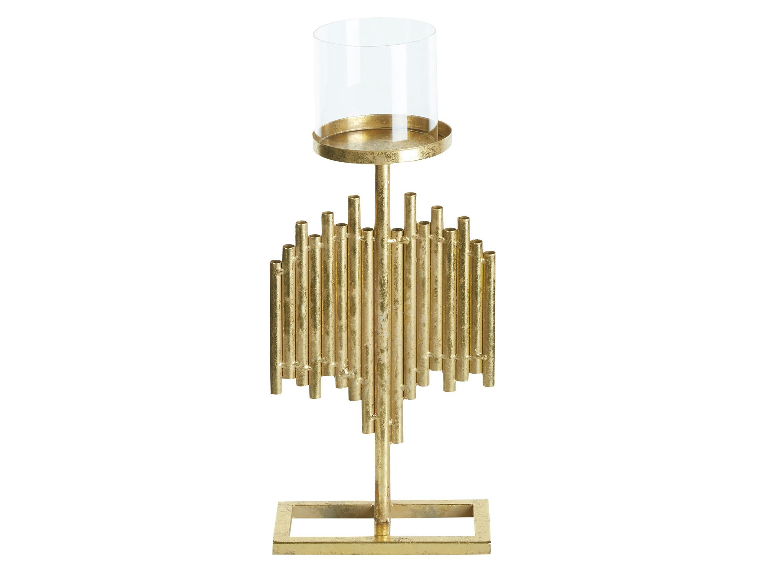 NIAS - Bougeoir en métal doré 47 cm