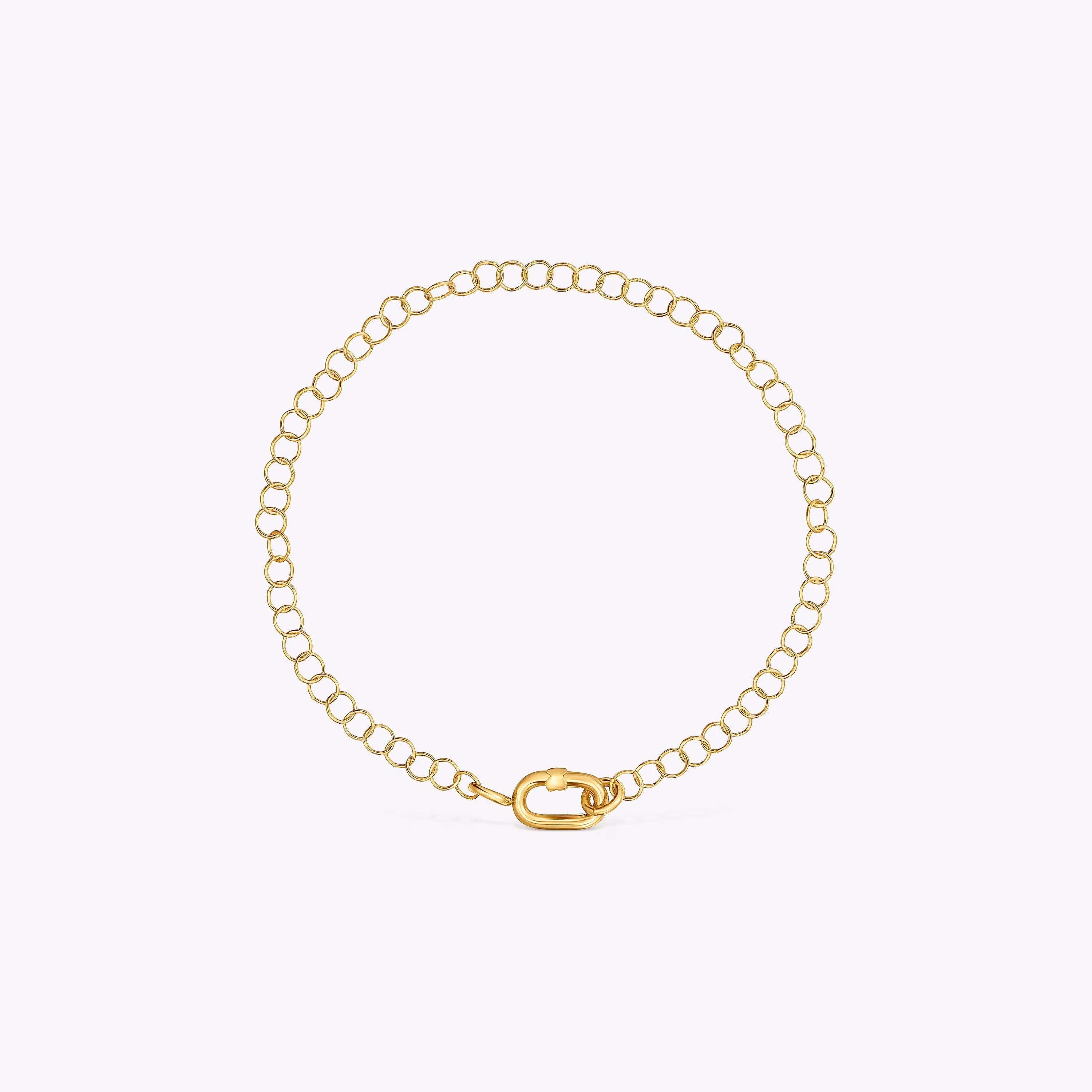 Pulsera cadena de oro Hold Oval