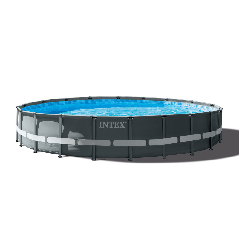 Piscine Ultra Frame avec filtre à sable Ø 6,1 x 1,22 m INTEX