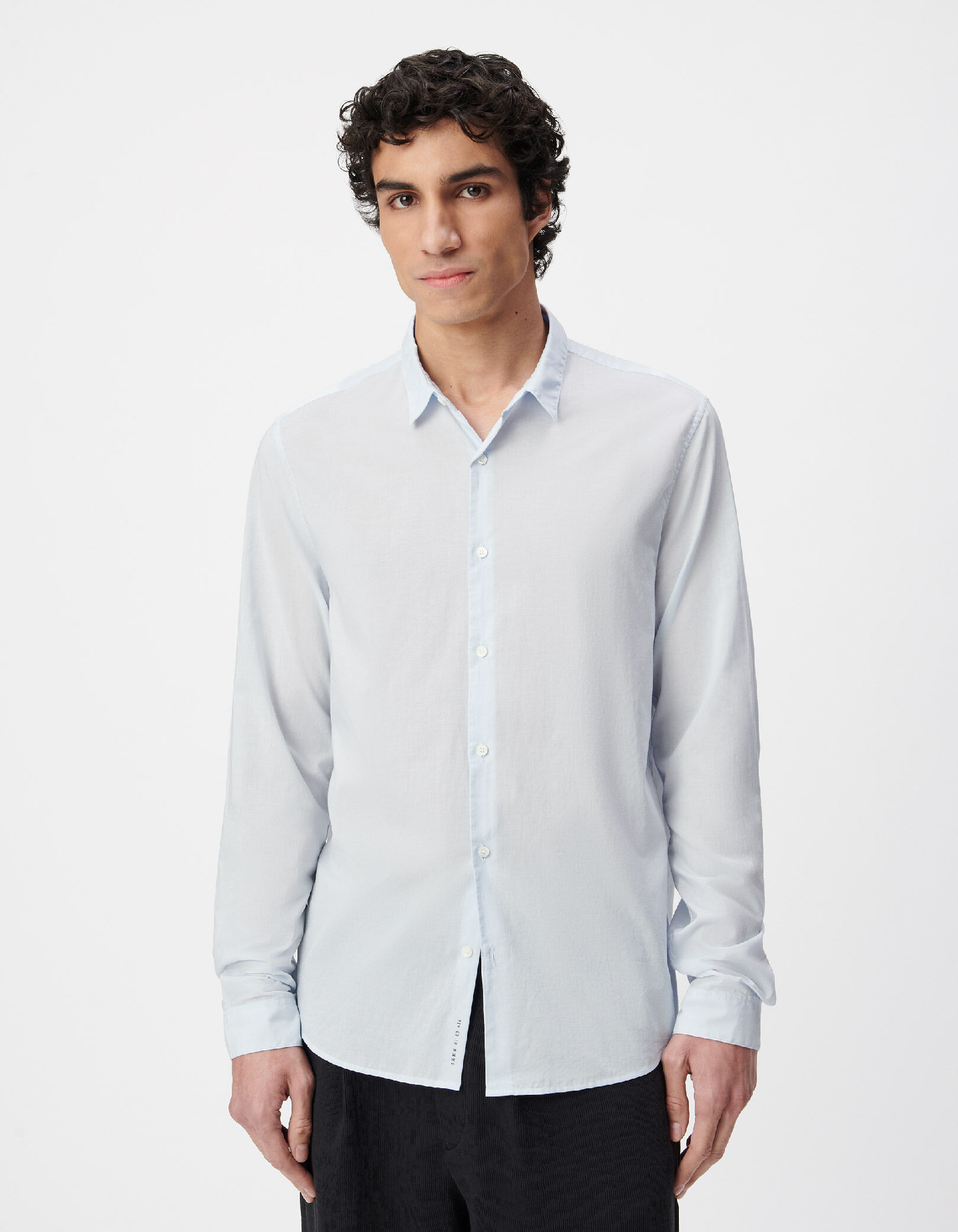 Chemise regular ciel voile de coton bio Homme