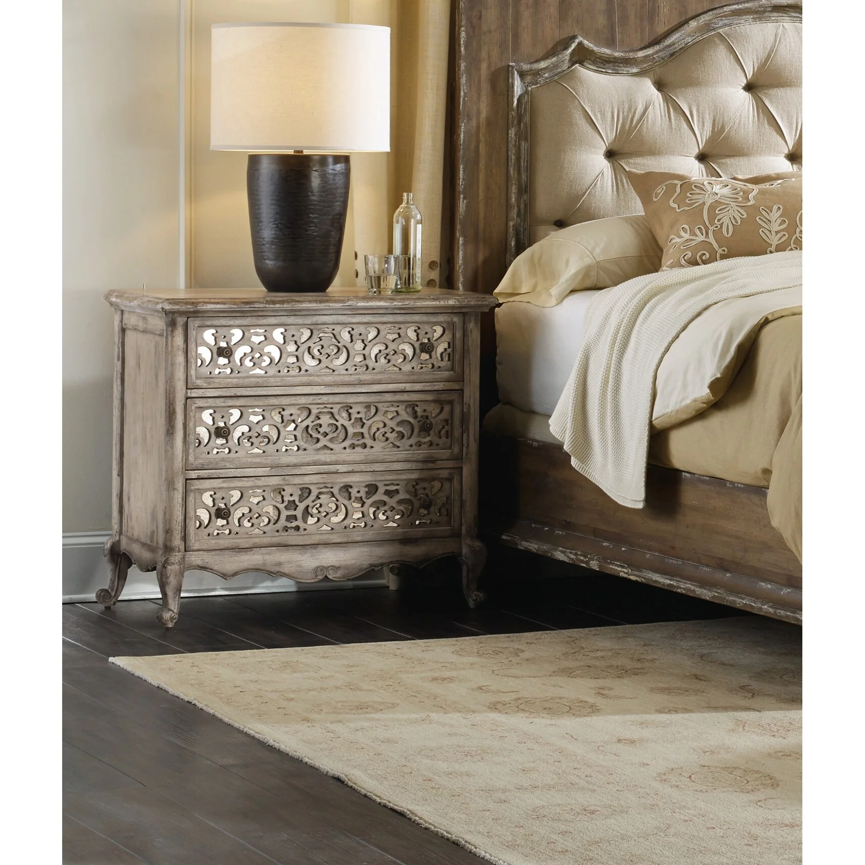 Hooker Furniture Chatelet 37 Wide Three Drawer French Farmhouse