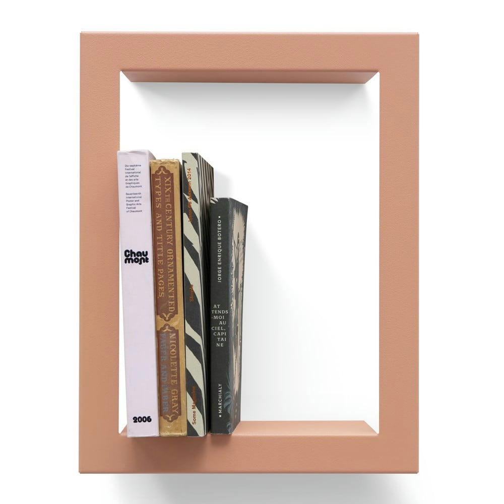 STICK - Etagère design (profondeur 13.5cm) rose