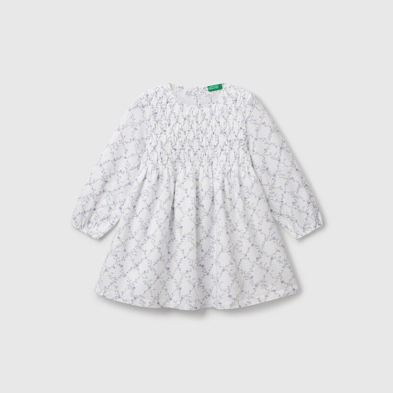 Floral dress in cotton