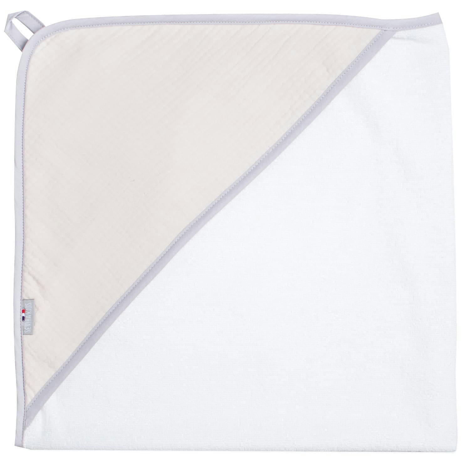 JEANNE - Cape de bain en gaze de coton  75 x 75cm