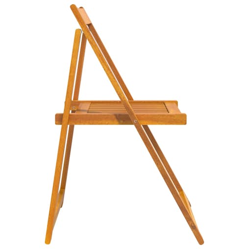 NNEVL Folding Garden Chairs 6 pcs Solid Wood Acacia