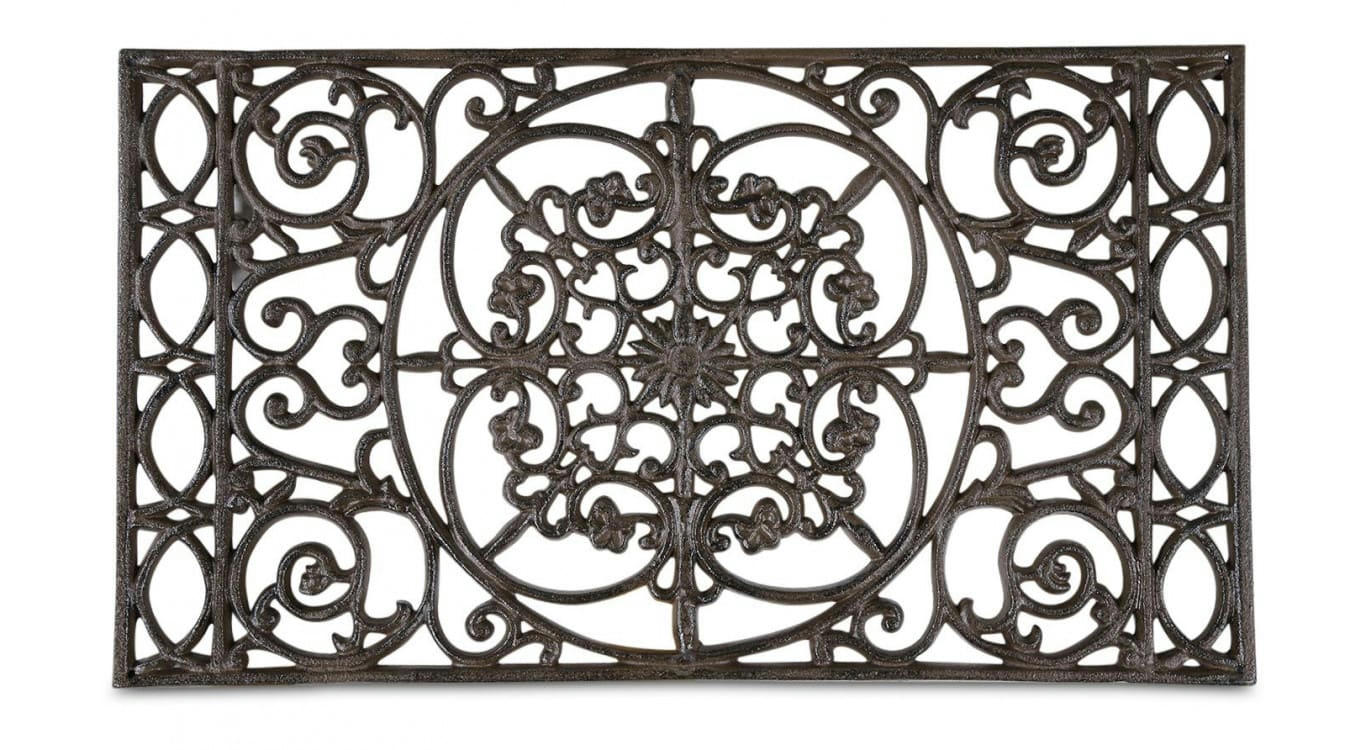 - Paillasson Rectangulaire Fonte Marron 66.5x37.5x2cm