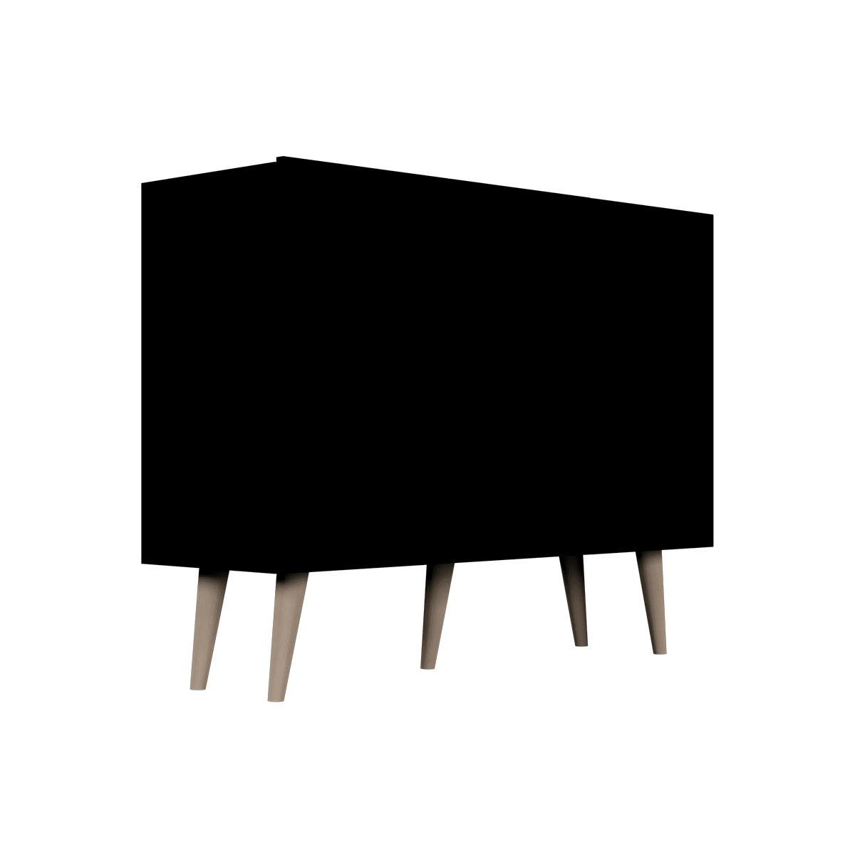 - Commode 3 portes noir