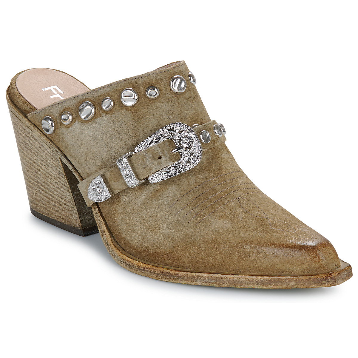 Fru.it - 8586-944-CUOIO-GREZZO-VELOUR-PLANET - Kaki