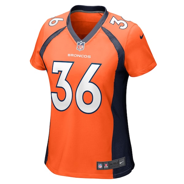 Tyler Badie Denver Broncos Nike Women's Team Game Jersey -  Orange