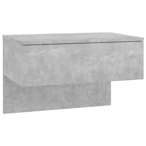 NNEVL Wall-mounted Bedside Cabinet Concrete Grey