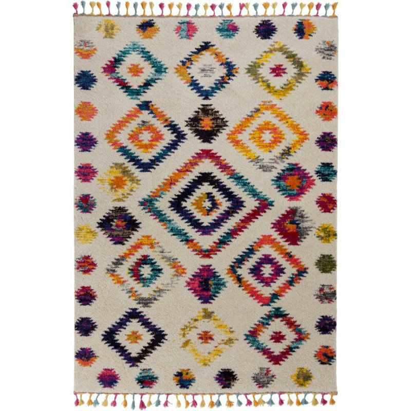 BOHEMIA - Tapis coloré motifs berbères Menara 120 x 170
