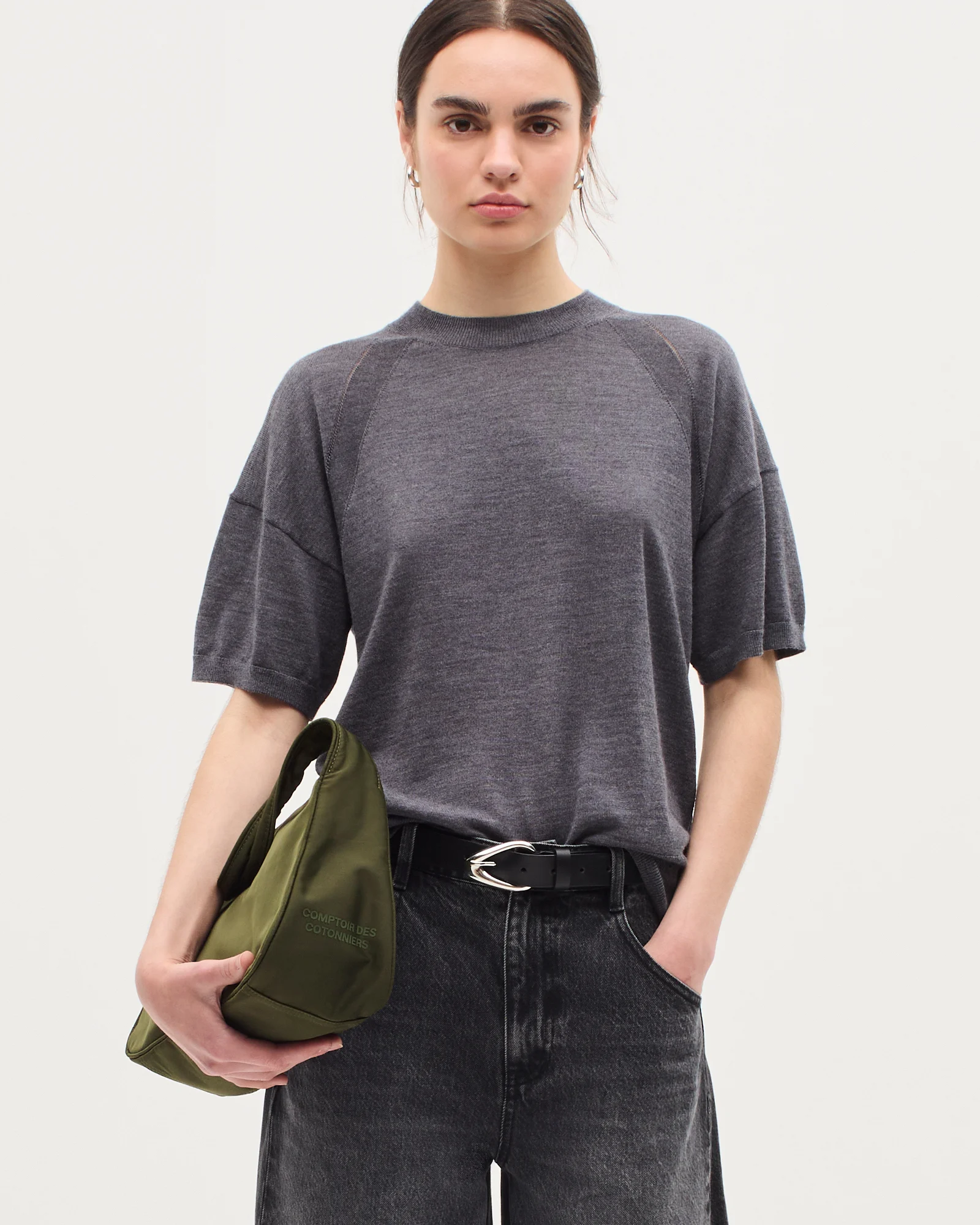 Pull en laine mérinos et soie