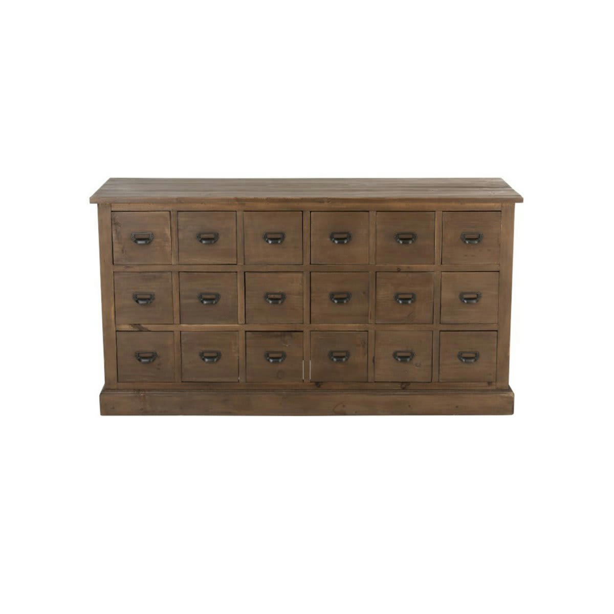 TALANE - Commode vintage 18 tiroirs bois massif