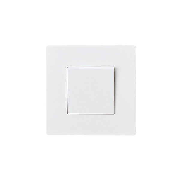 Interrupteur va-et-vient blanc complet, lot de 3