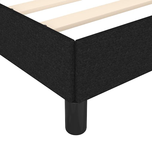 NNEVL Bed Frame Black 153x203 cm Queen Fabric