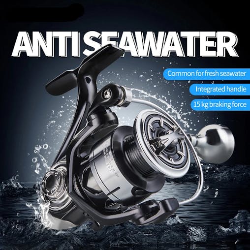 NNEOBA 7000 Series Saltwater Spinning Reel 5KG Drag Silver