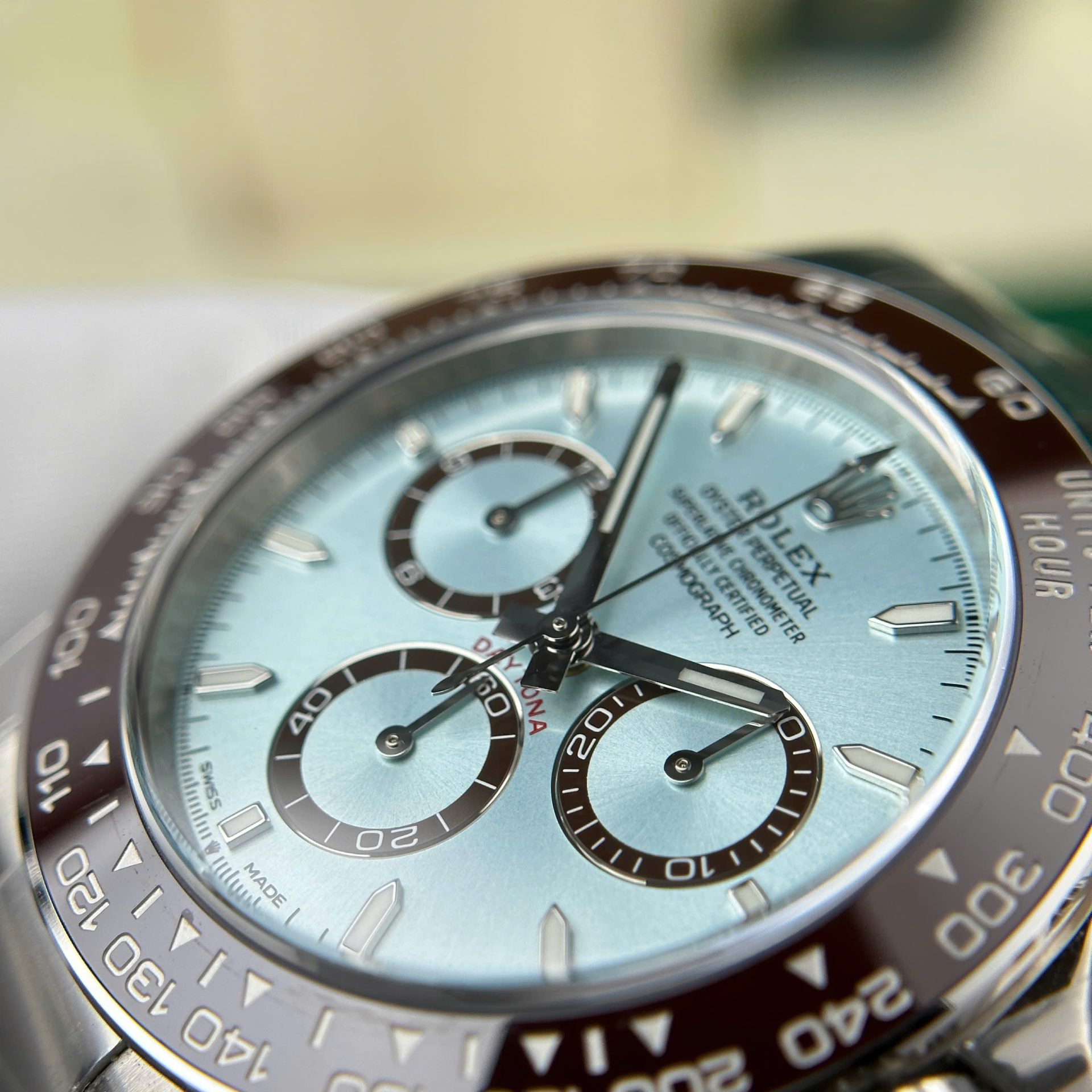 Rolex Daytona 126506 904L Steel Ice Blue Dial 40mm Oyster Super Clone
