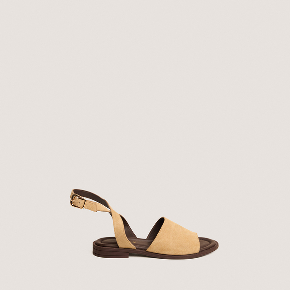 Sandales à boucles ajustablesen cro?te beige | JOHANA