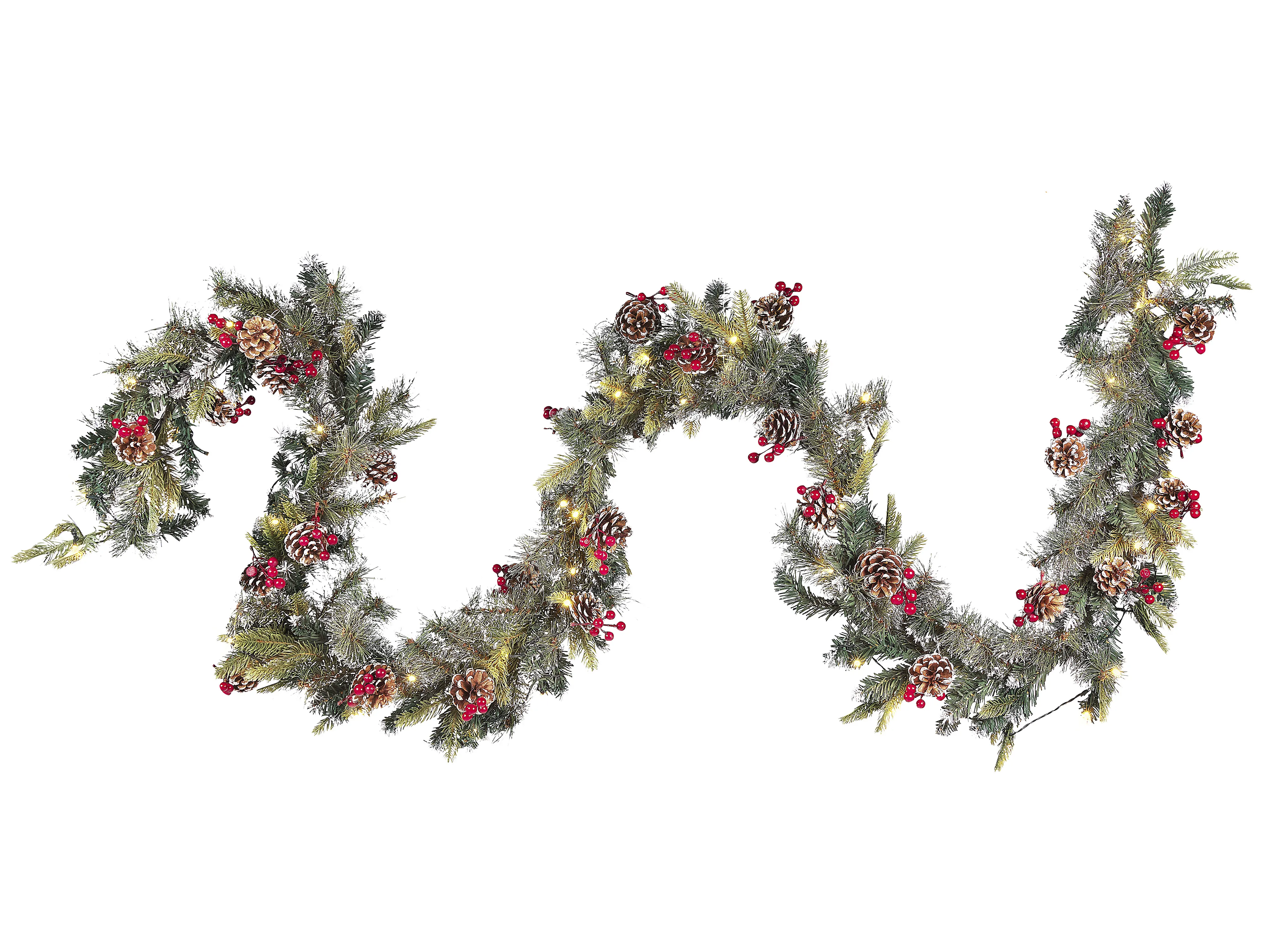 Christmas Garland LED PAIMIO 180 cm Green