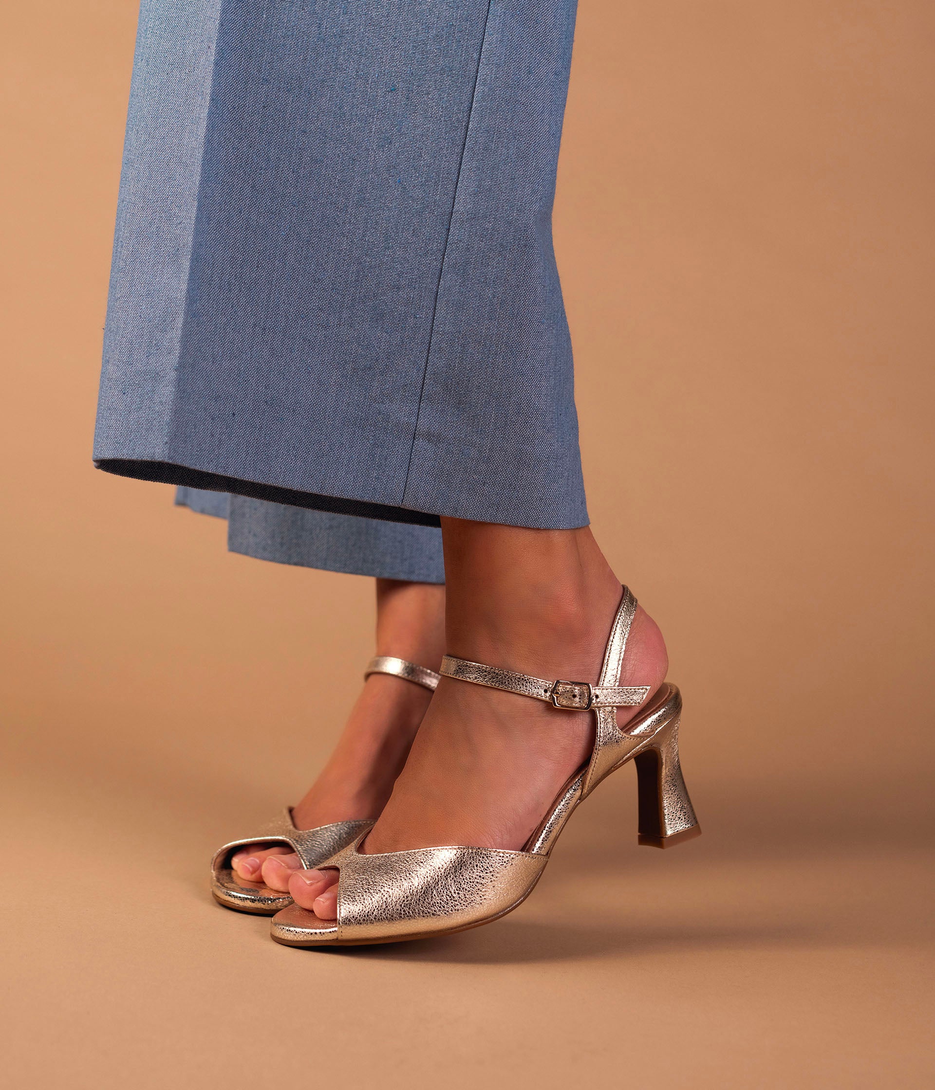 Sandale Pima platine