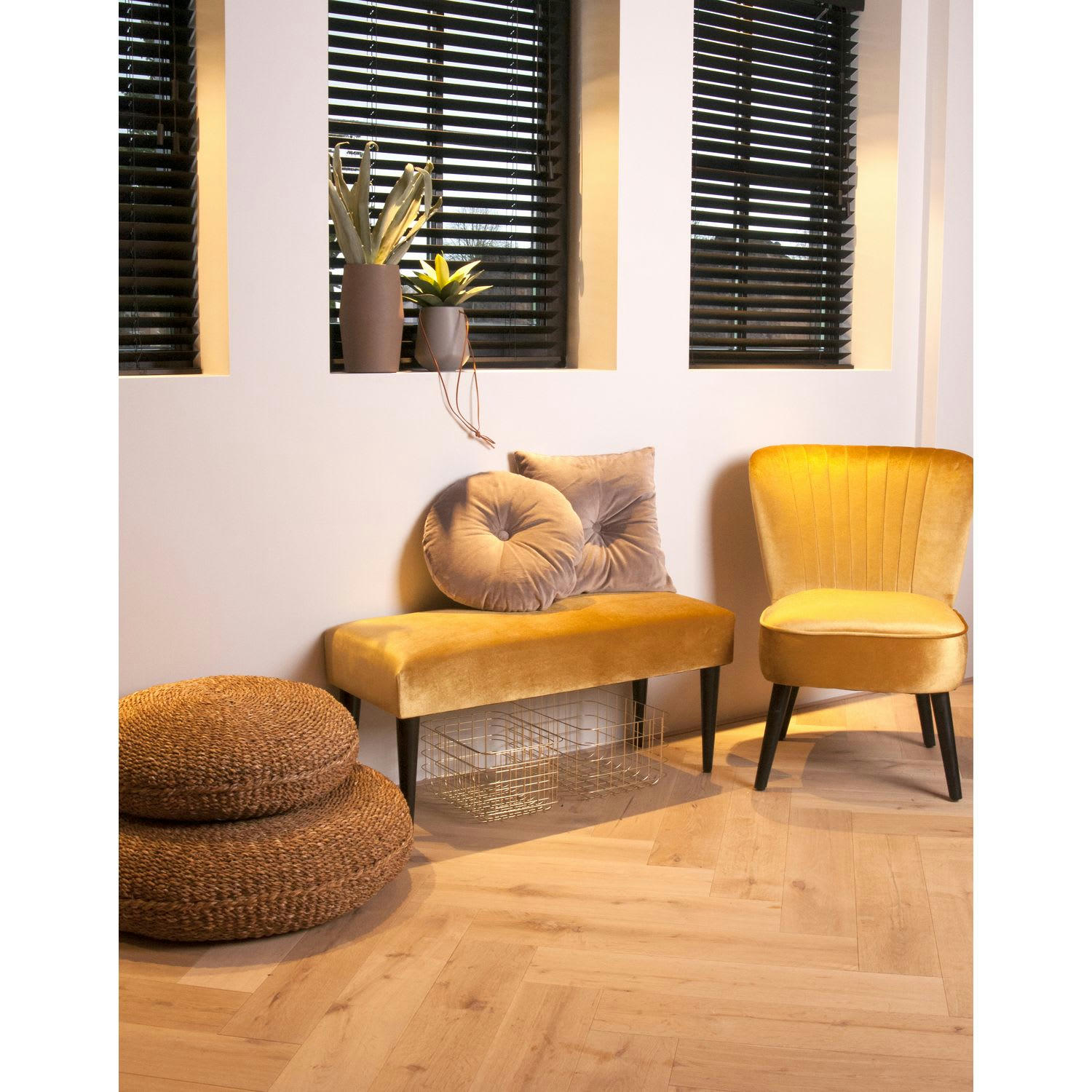 LUXURIOUS - Coussin carré effet velours 45x45 cm gris