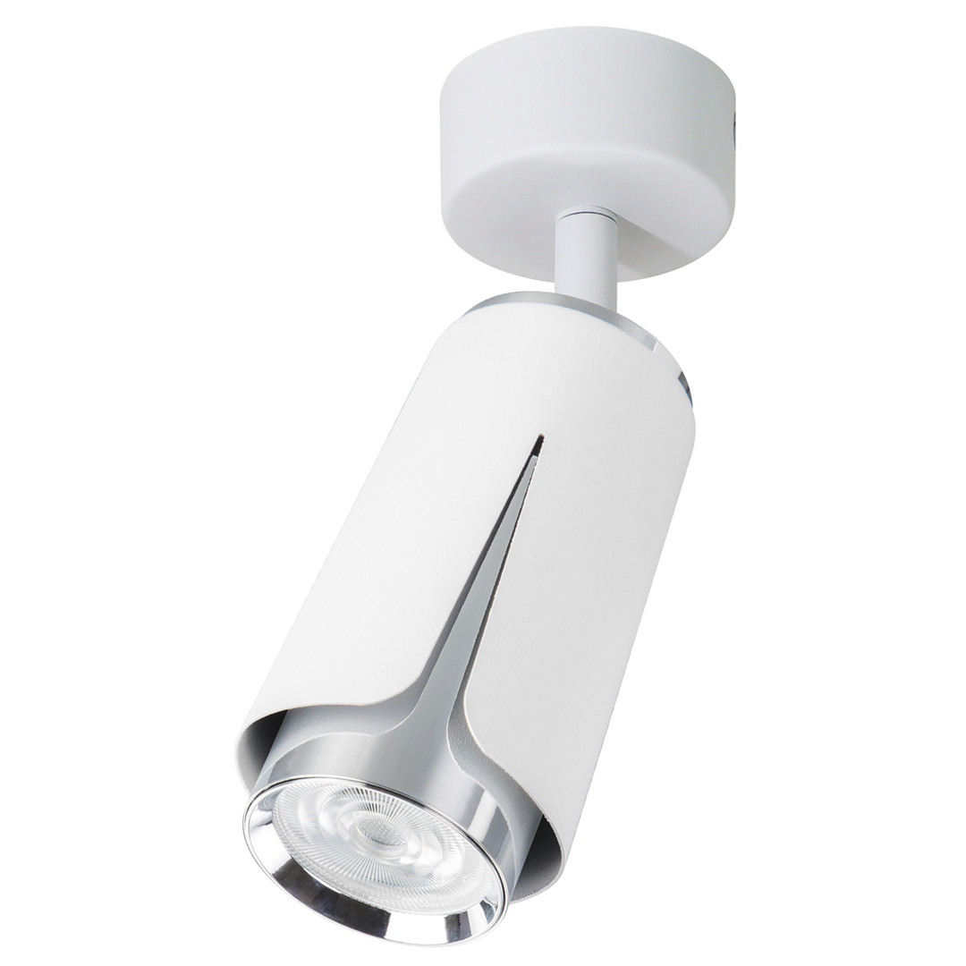 Spot reflektor okrągły biały chromowany FLOWER 1xGU10x8W IP20 Milagro