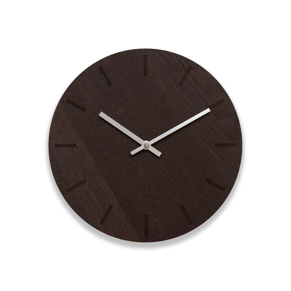 - Horloge murale en bois marron D28cm