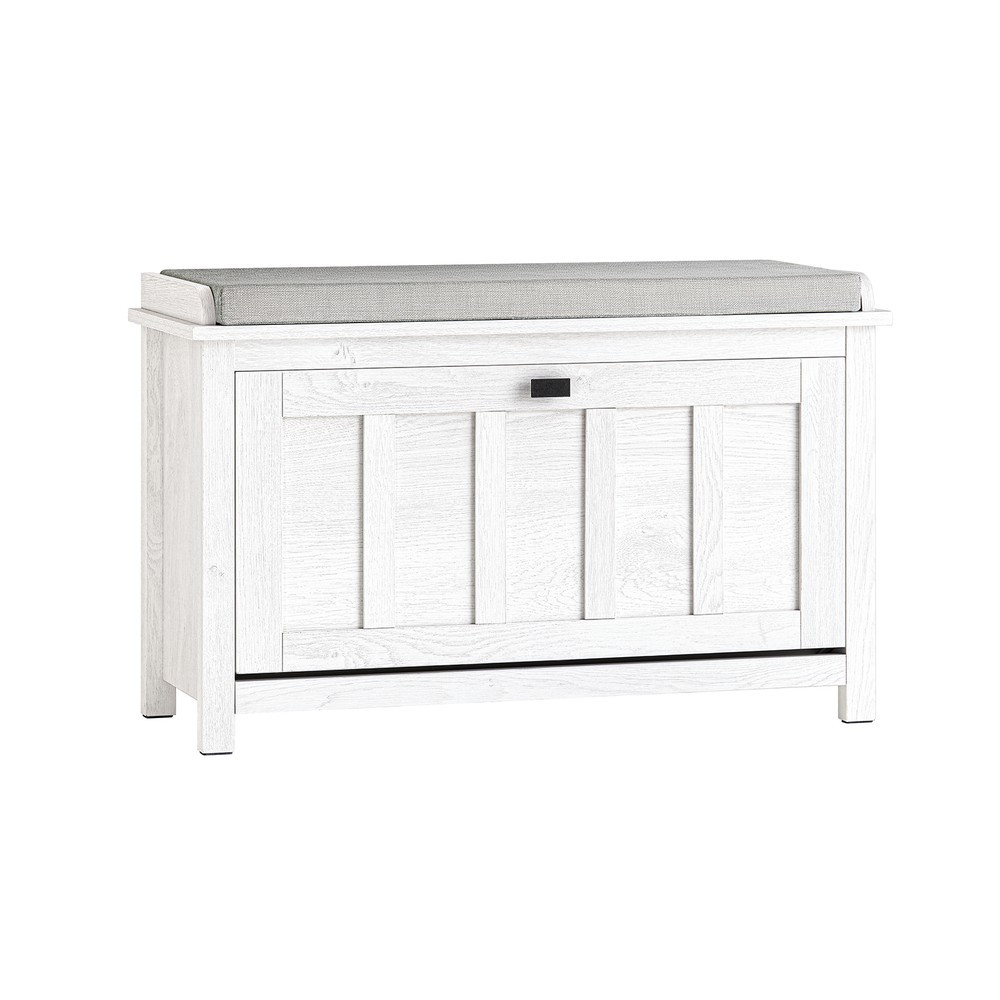 SoBuy Szafka na buty z jednymi drzwiami Biały 80x30x50cm FSR161-W