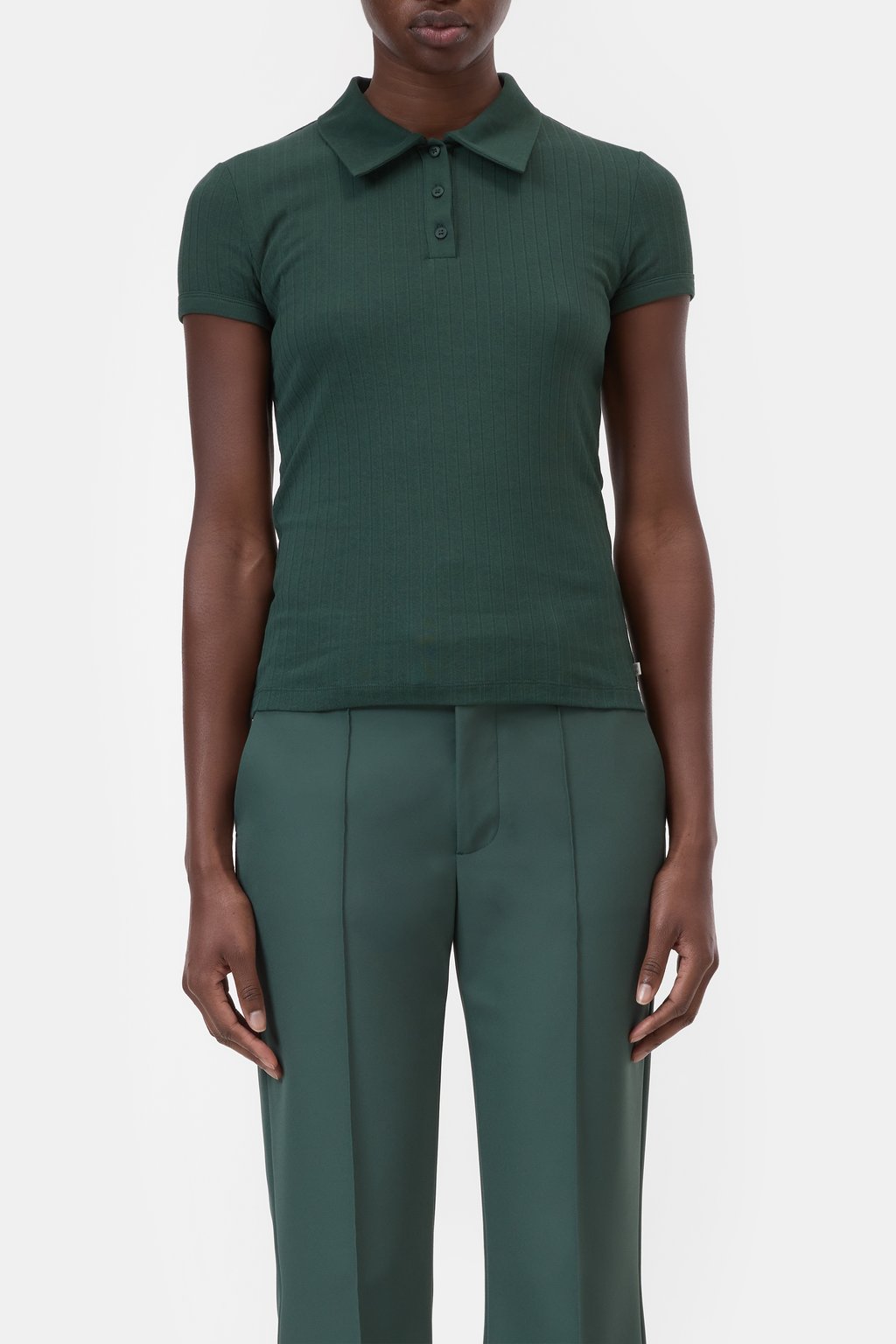Schmales Polo-Shirt aus Baumwolle