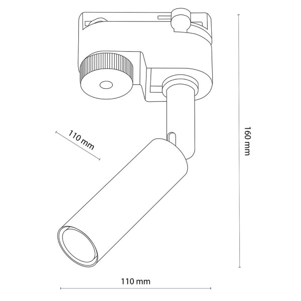 Lampa reflektor spot szynowy 1F TRACER GOLD 6616 TK Lighting