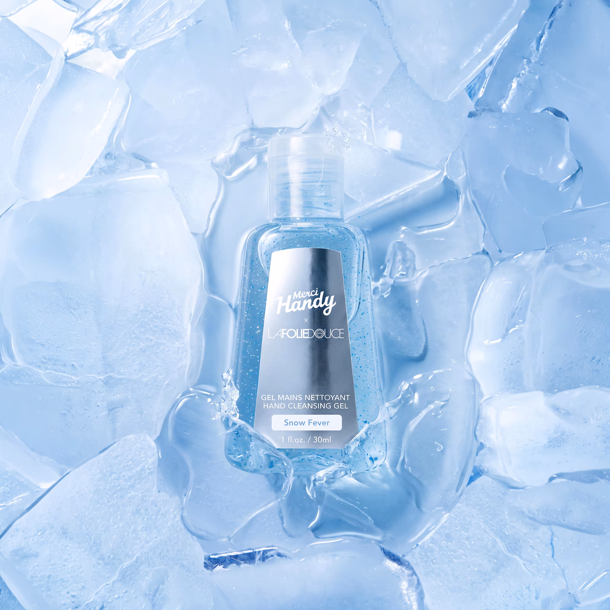 MERCI HANDY × LA FOLIE DOUCE™Gel mains nettoyant - snow fever