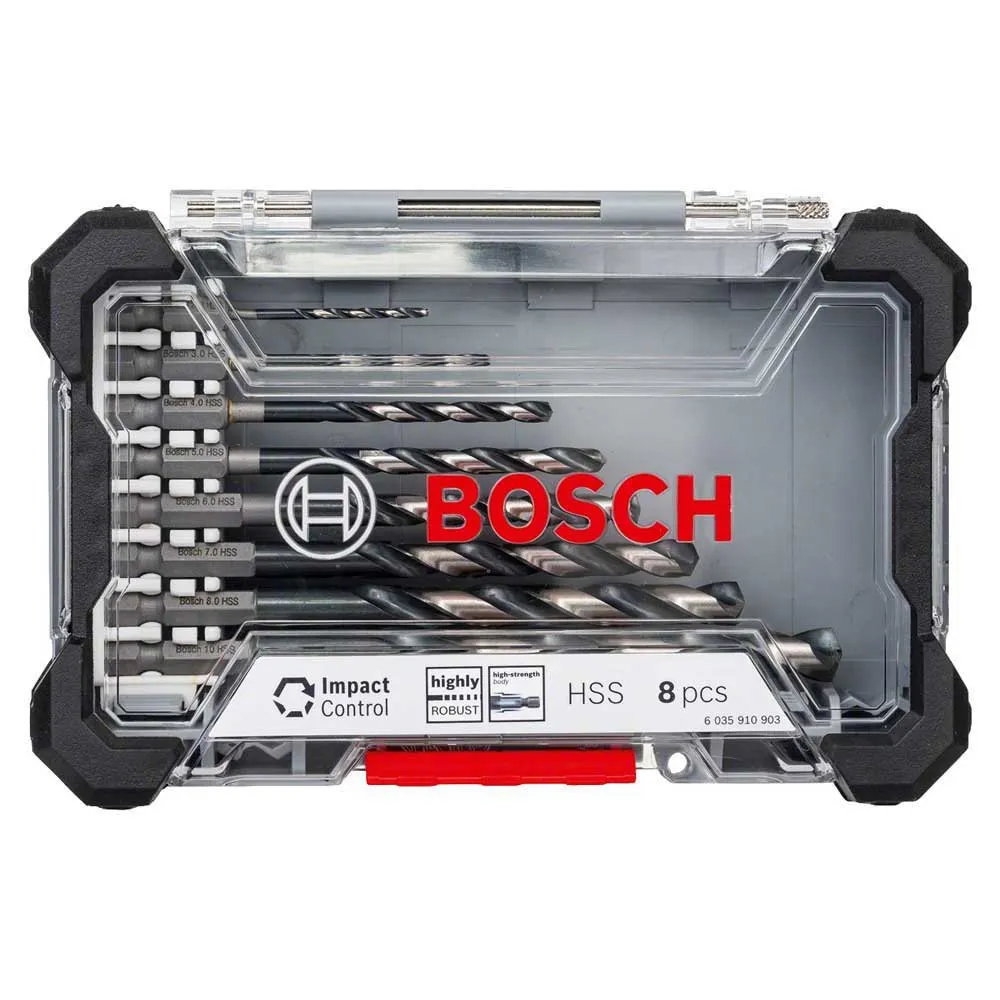 Bosch Hexagonal 2-10 mm Metal Drill Bit 8 units
