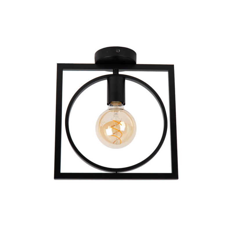 Plafonnier Suus noir E27 40 W LUCIDE