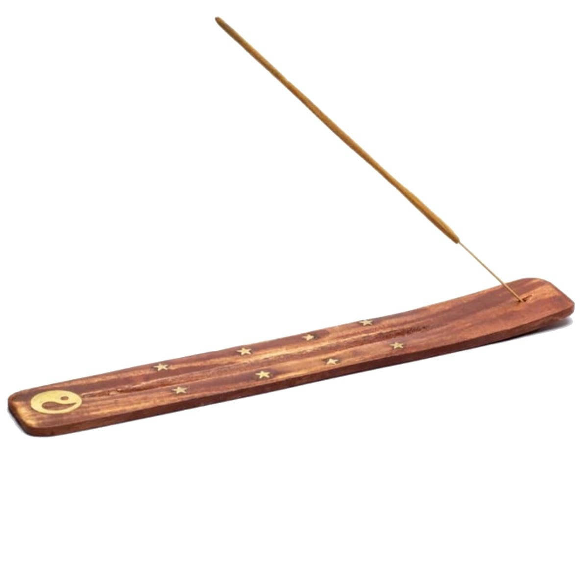 - Porte encens yin yang en bois