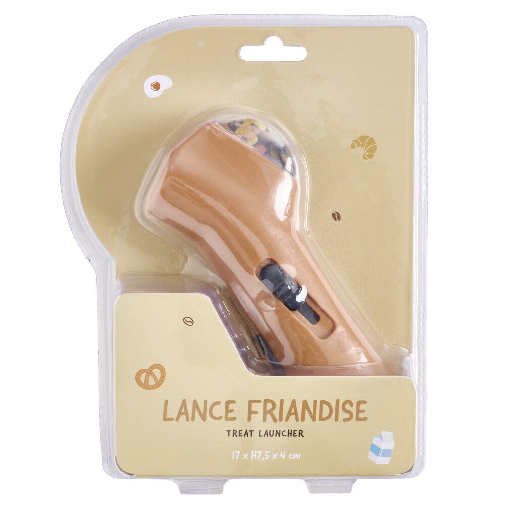 Lance-friandise plastique gris L17cm (2 modèles gris ou orange)