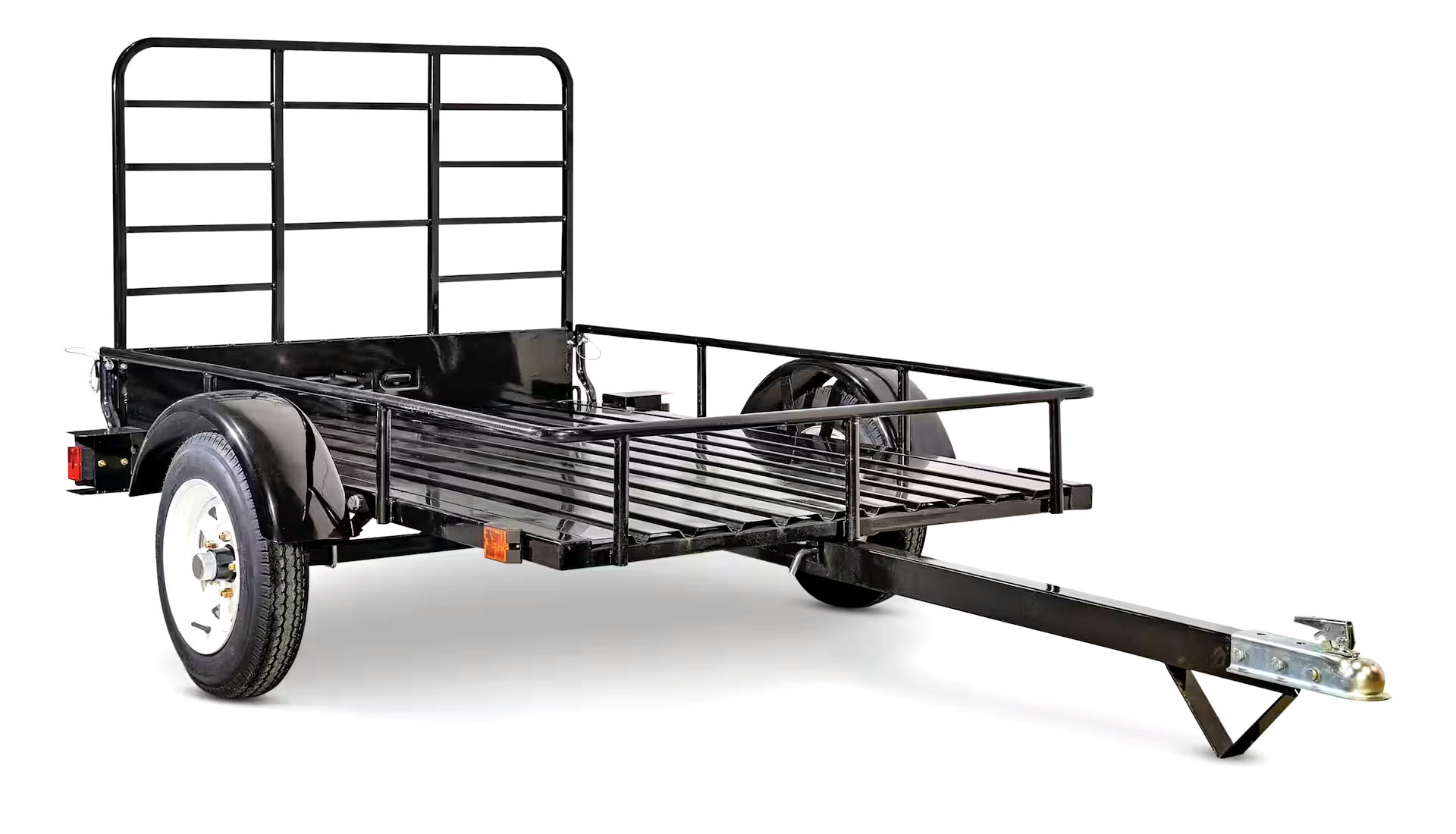 Detail K2 Mighty Open Rail Multi-Utility Trailer In A Box, 4-ft x 6-ft, Unassembled Trailer