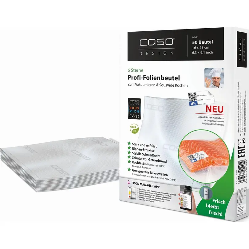 Frischhaltebeutel 50er-Set Caso