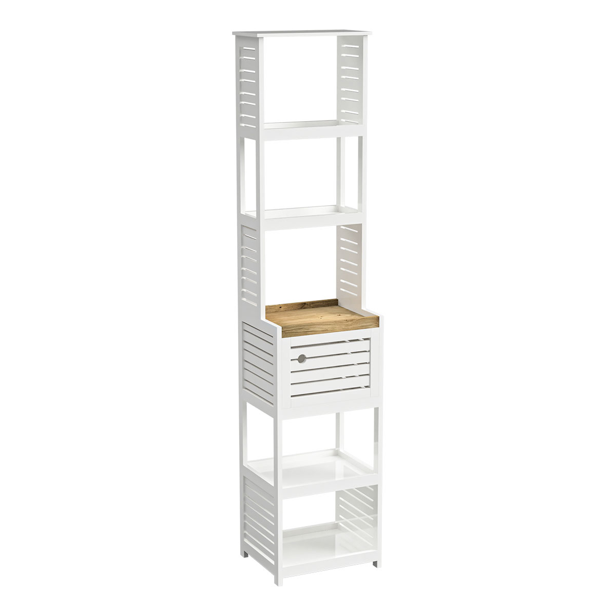 Móvel alto wc com 1 porta RIO branco