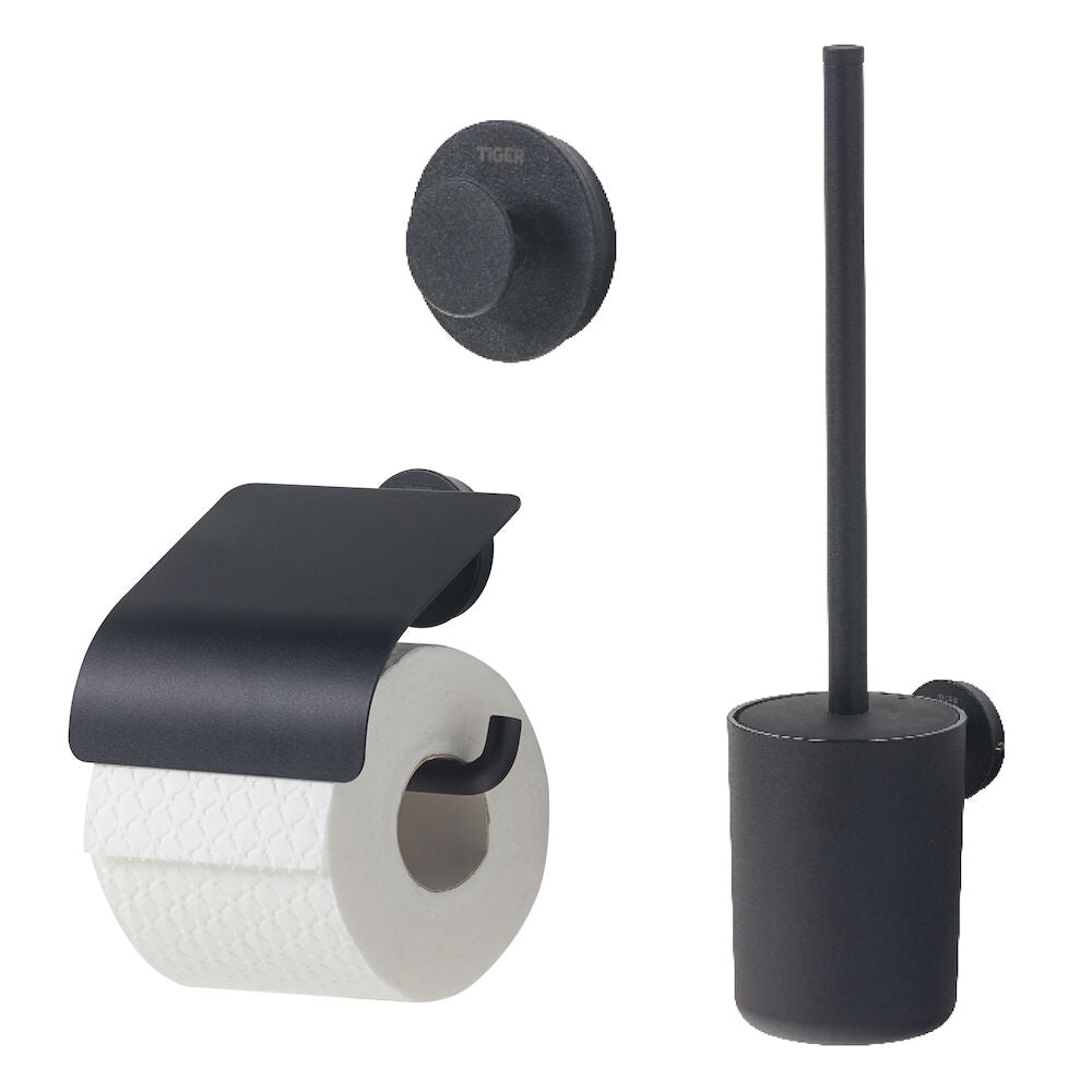 Tiger Urban Toiletaccessoireset - Toiletborstel met Houder - Toiletrol