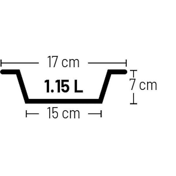 Gamelle pour eau ou nourriture a double paroi D17 cm 1150 ml, pour chien