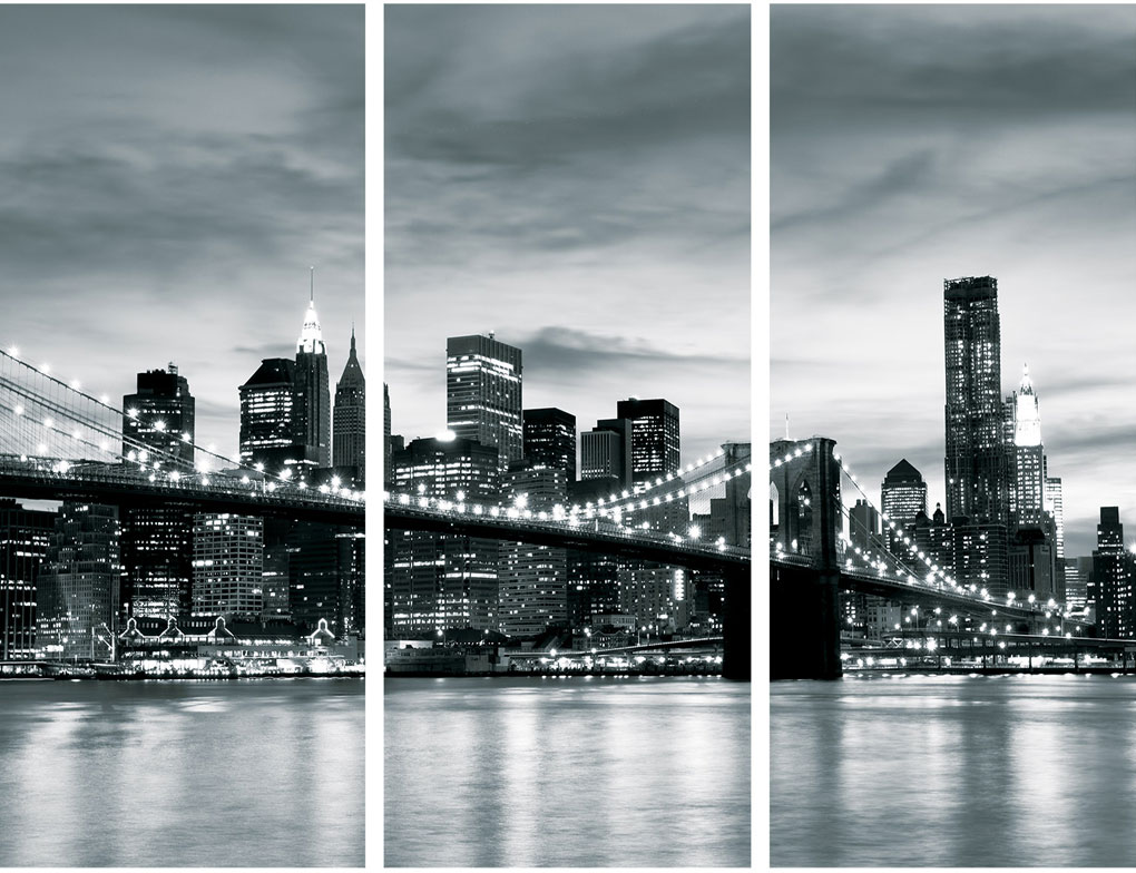 Wand Deko Skyline
