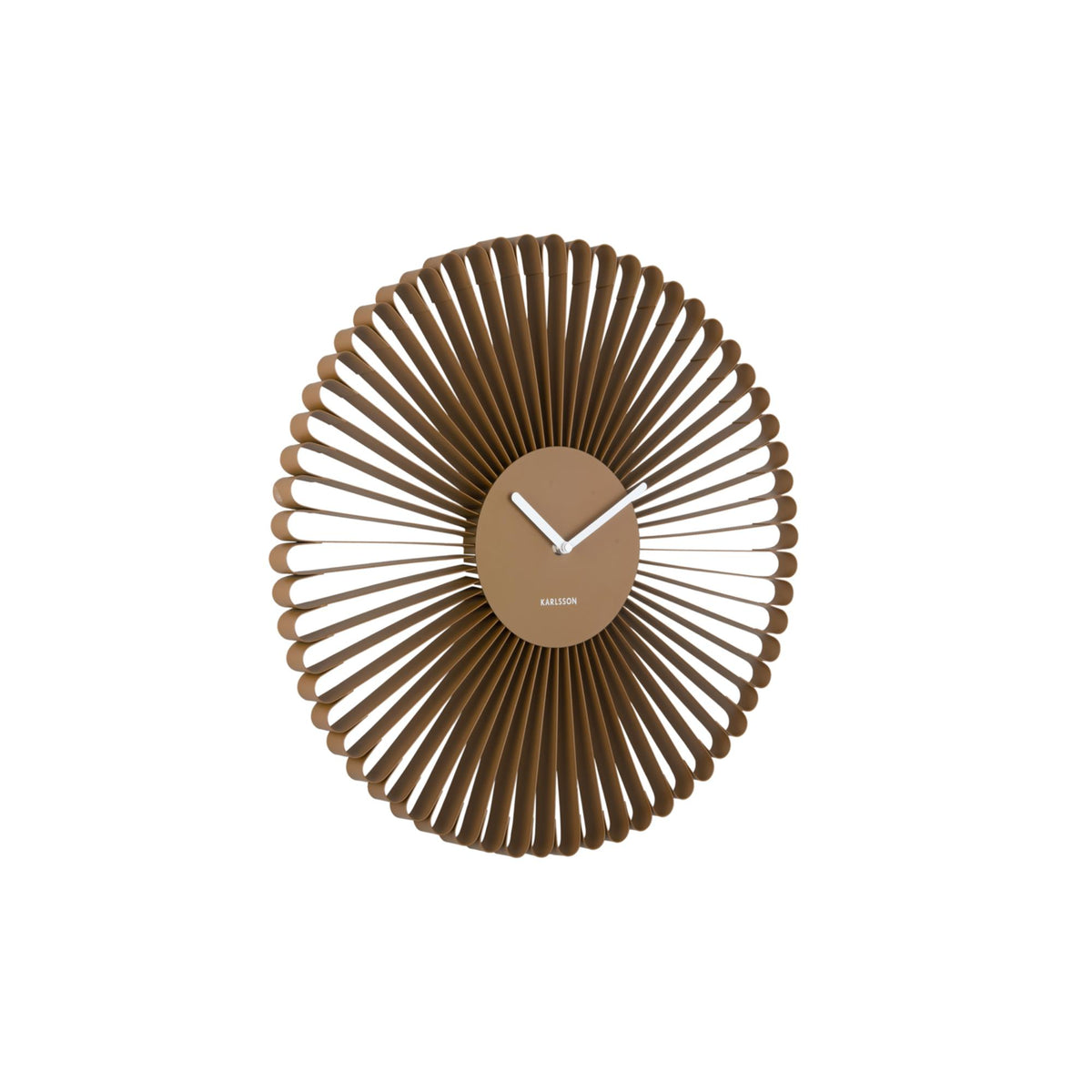 Karlsson wandklok Cascara - bruin - Ø50cm